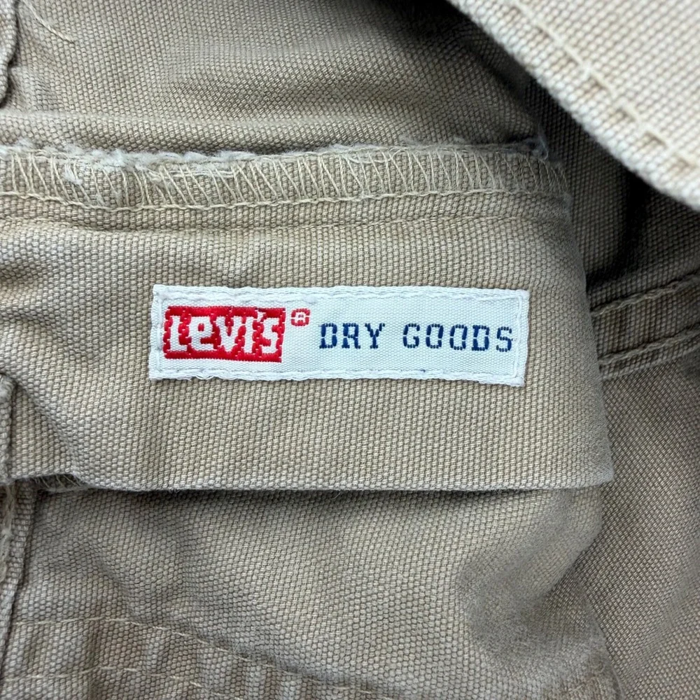 Levi's Dry Goods Carpenter Pant Mens 29x34 Vintage Y2K Tan Khaki Cotton Trousers - Picture 7 of 11